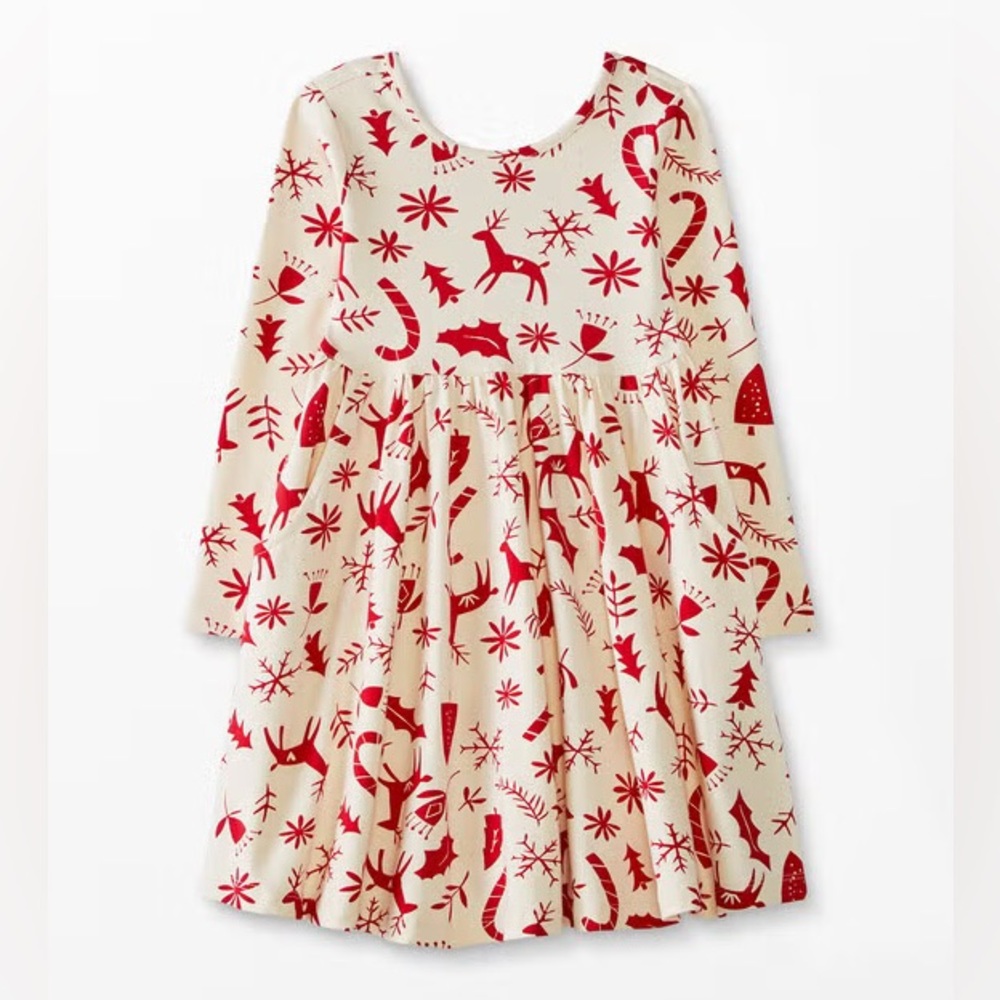Hanna Andersson Celebration Skater Dress Size 4